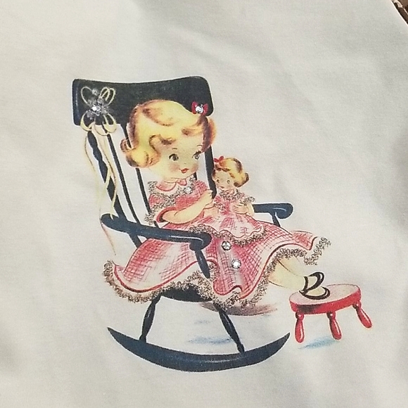 My Vintage Baby Swarovski Crystal Graphic top - Picture 12 of 12